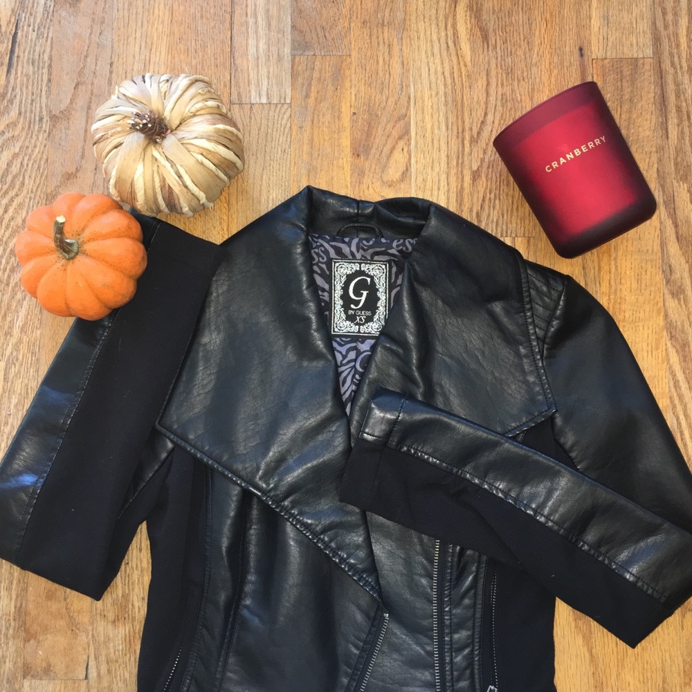 G BY GUESS LEATHER JACKET